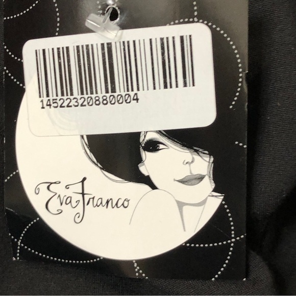 NWT - EVA FRANCO Black Lovey Dress Off the Shoulder Fit & Flare Tulle Size 12 - Picture 11 of 11